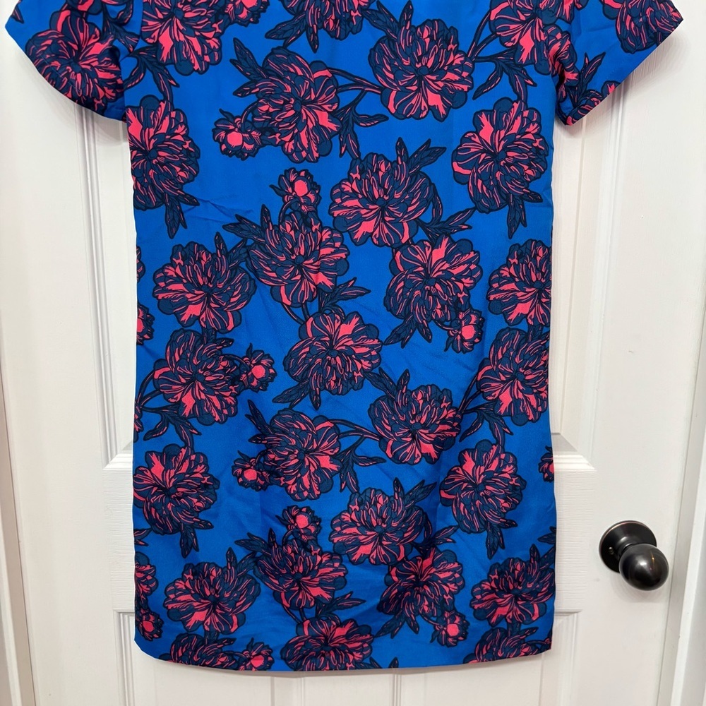 Blue Floral Shift Dress | J.Crew 0 - Picture 9 of 10